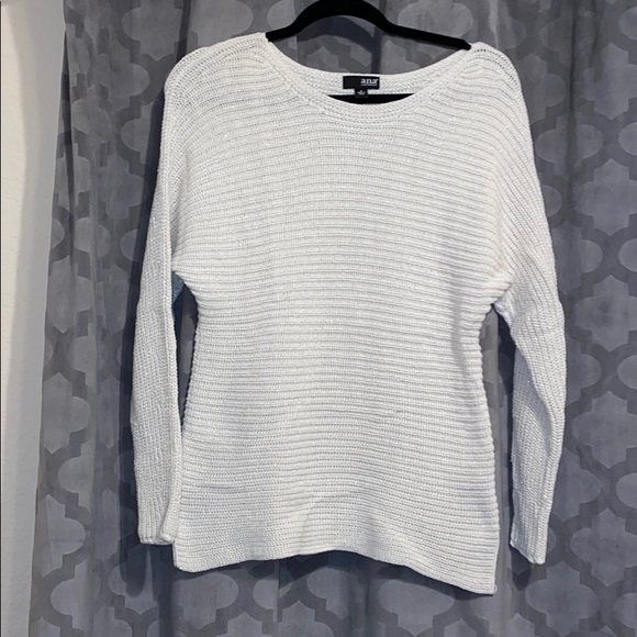 White Sweater with Gold Flakes - Picture 1 of 2